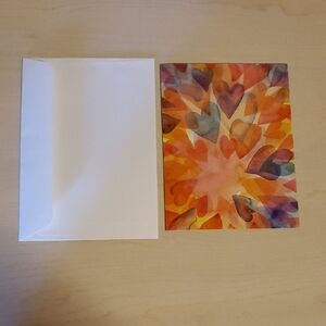 Colorful Impressions Hearty Greeting Card with Matching Envelopes
